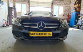 Mercedes Benz C montáž autoalarmu Jablotron